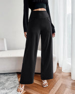 G4Free - Wide Leg Pants Woman Yoga Pants with Pockets Petite -PM23D151AA-S
