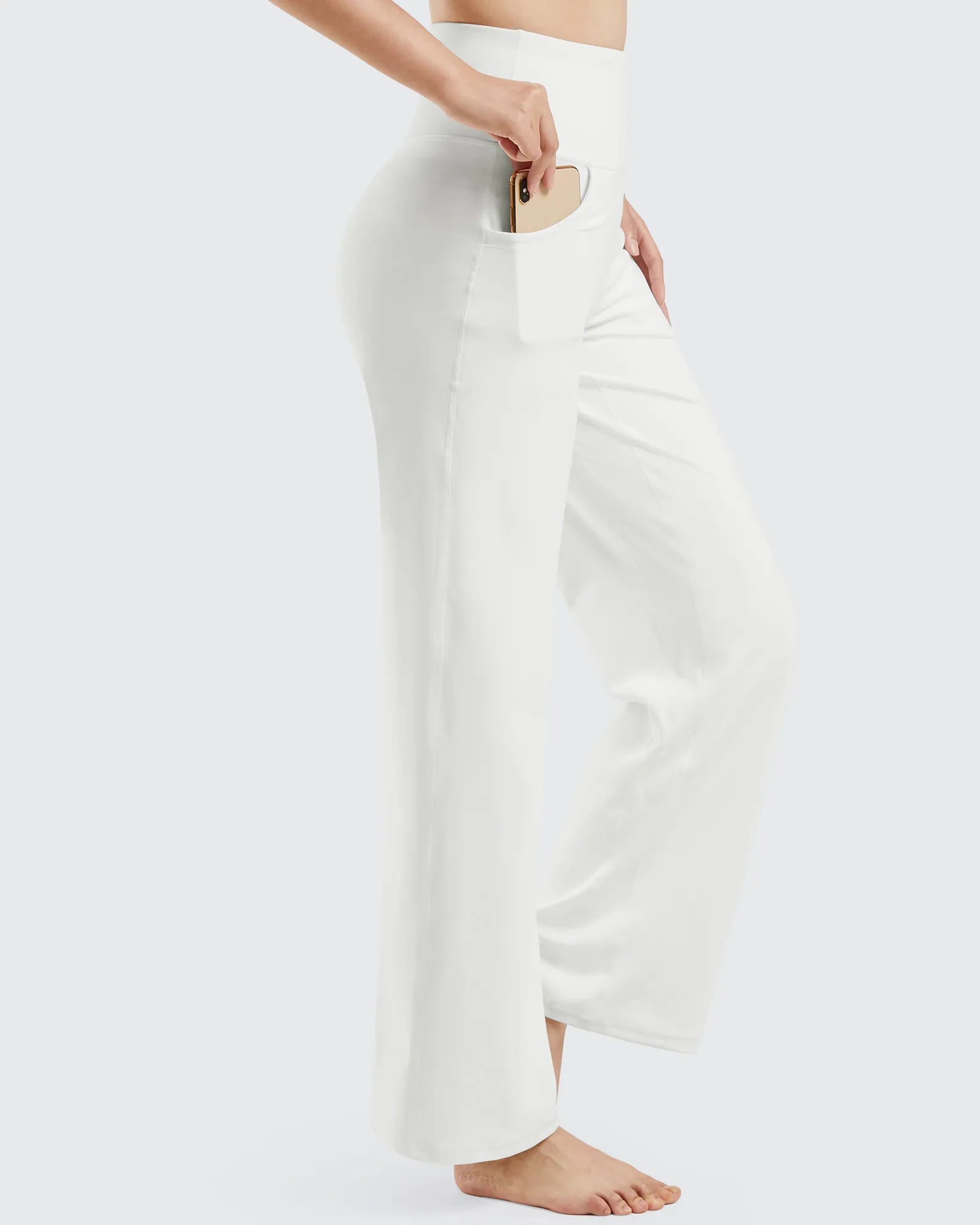 G4Free - Wide Leg Pants Woman Yoga Pants with Pockets Regular -PM20D06AG-XS