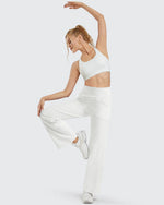 G4Free - Wide Leg Pants Woman Yoga Pants with Pockets Regular -PM20D06AG-XS