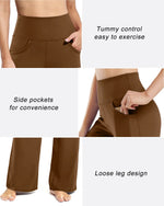 G4Free - Wide Leg Pants Woman Yoga Pants with Pockets Tall -PM23D152AA-S