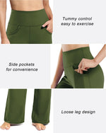 G4Free - Wide Leg Pants Woman Yoga Pants with Pockets Tall -PM23D152AA-S
