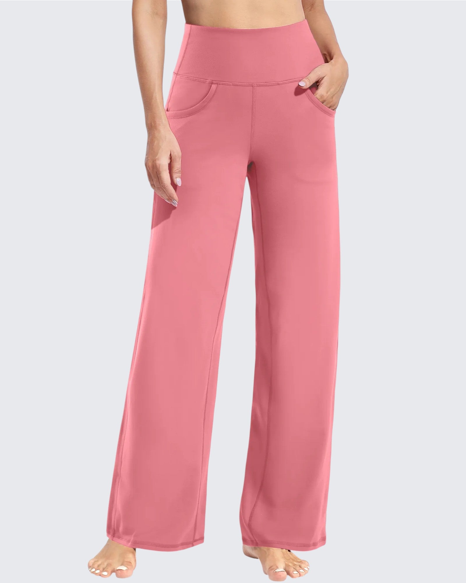 G4Free - Wide Leg Pants Woman Yoga Pants with Pockets Tall -PM23D152AA-S