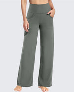 G4Free - Wide Leg Pants Woman Yoga Pants with Pockets Tall -PM23D152AA-S