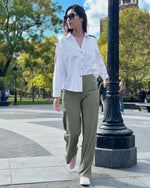 G4Free - Wide Leg Pants Woman Yoga Pants with Pockets Tall -PM23D152AA-S