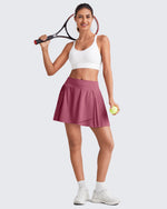 G4Free - Wrapped  Front Pleated Tennis A Line Skirts -GF25H410CA-S