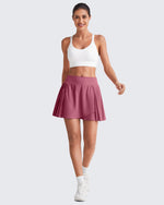 G4Free - Wrapped  Front Pleated Tennis A Line Skirts -GF25H410CA-S
