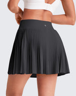 G4Free - Wrapped  Front Pleated Tennis A Line Skirts -GF25H410CA-S
