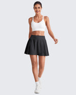 G4Free - Wrapped  Front Pleated Tennis A Line Skirts -GF25H410CA-S