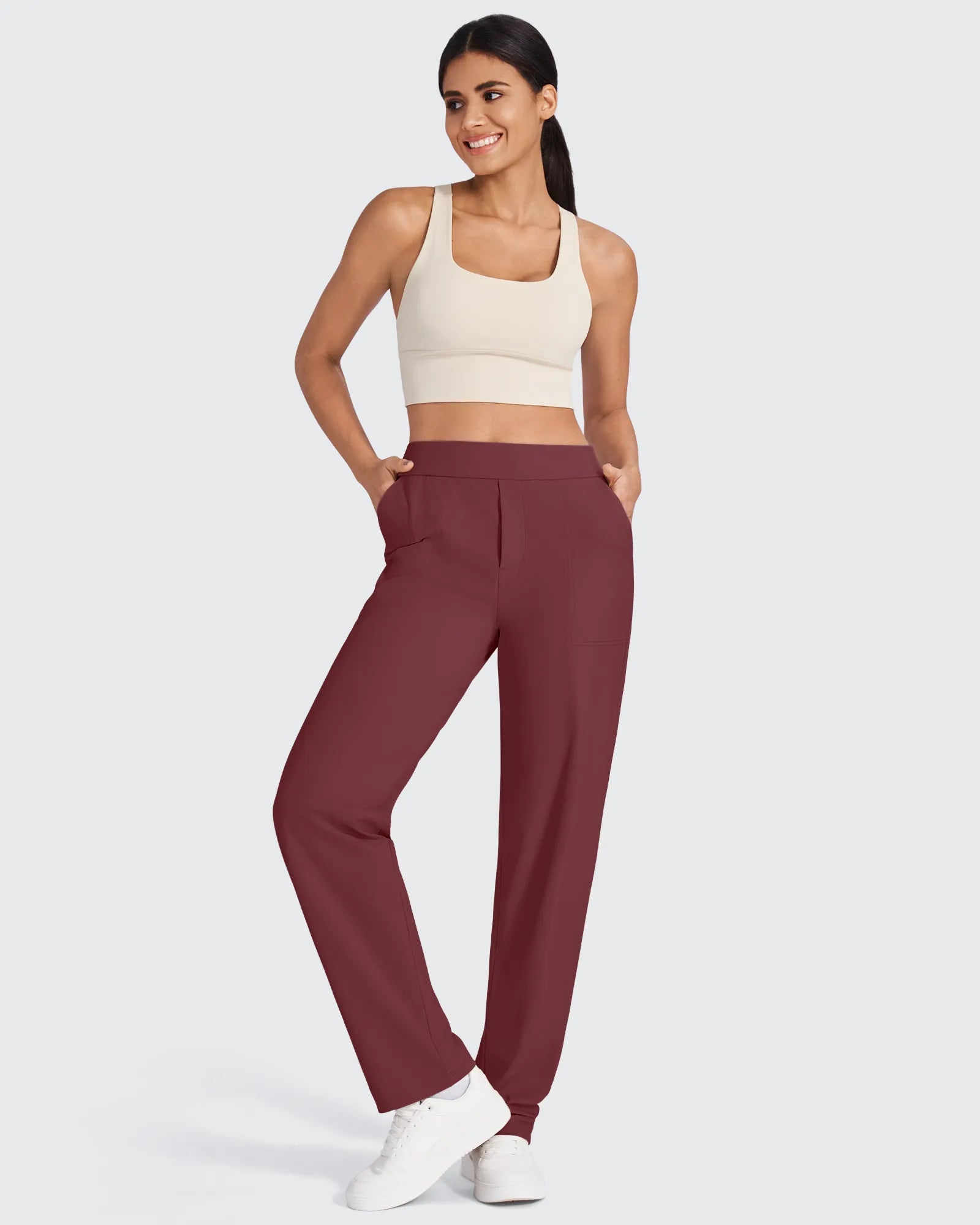 ShiftReady High-Waist Straight Dress Pants - G4Free