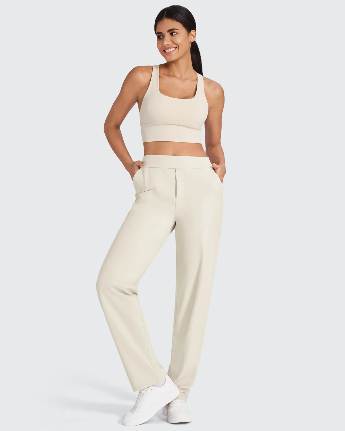 ShiftReady High-Waist Straight Dress Pants - G4Free