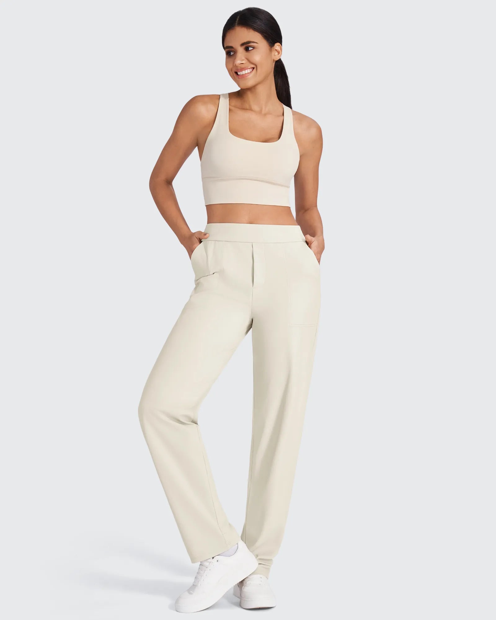 ShiftReady High-Waist Straight Dress Pants - G4Free