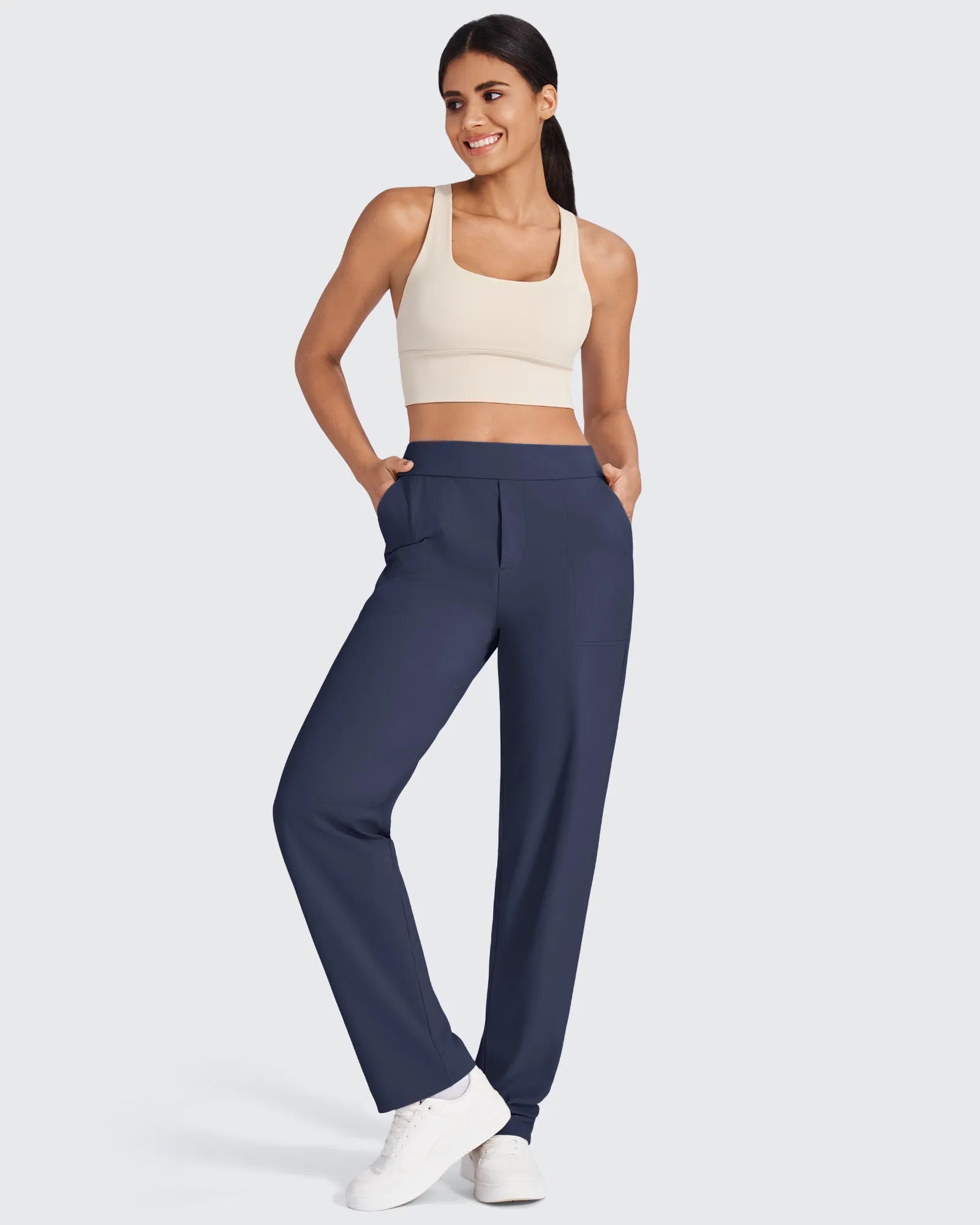 ShiftReady High-Waist Straight Dress Pants - G4Free