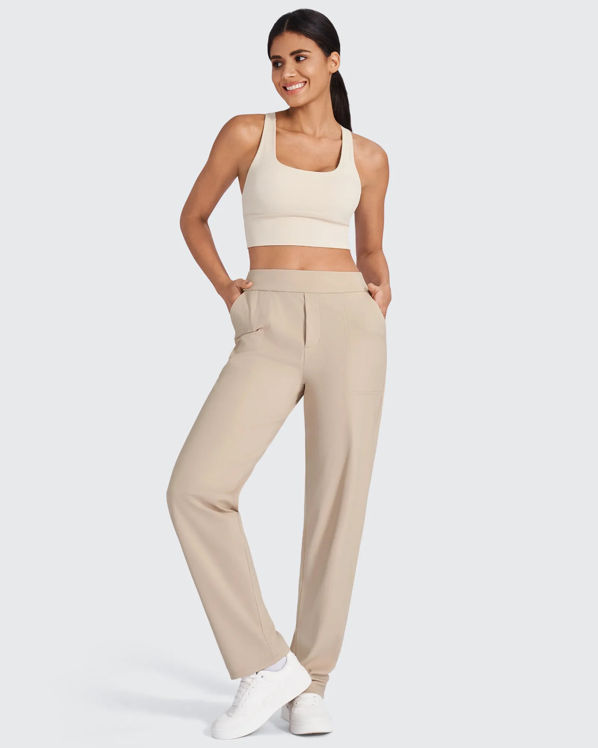 ShiftReady High-Waist Straight Dress Pants - G4Free