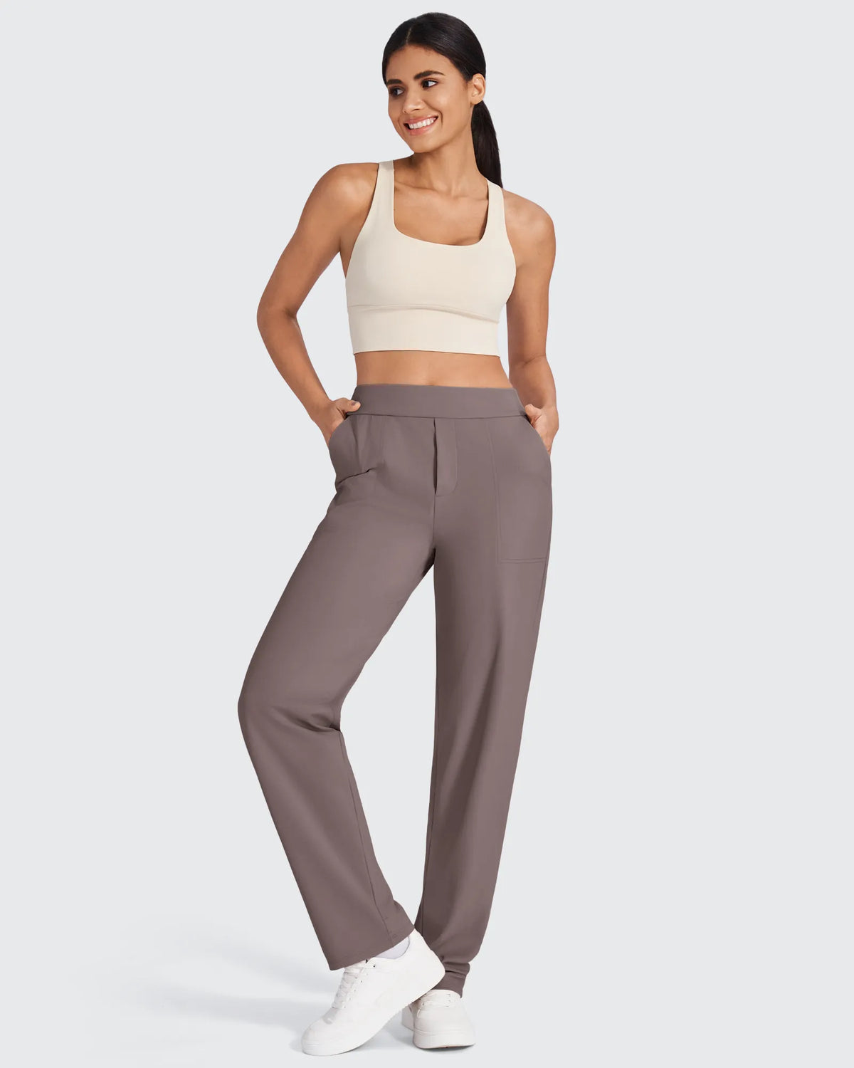ShiftReady High-Waist Straight Dress Pants - G4Free