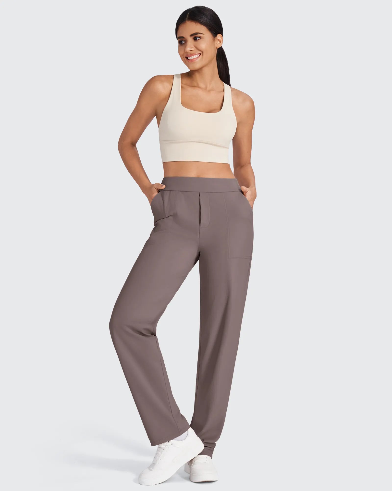 ShiftReady High-Waist Straight Dress Pants - G4Free
