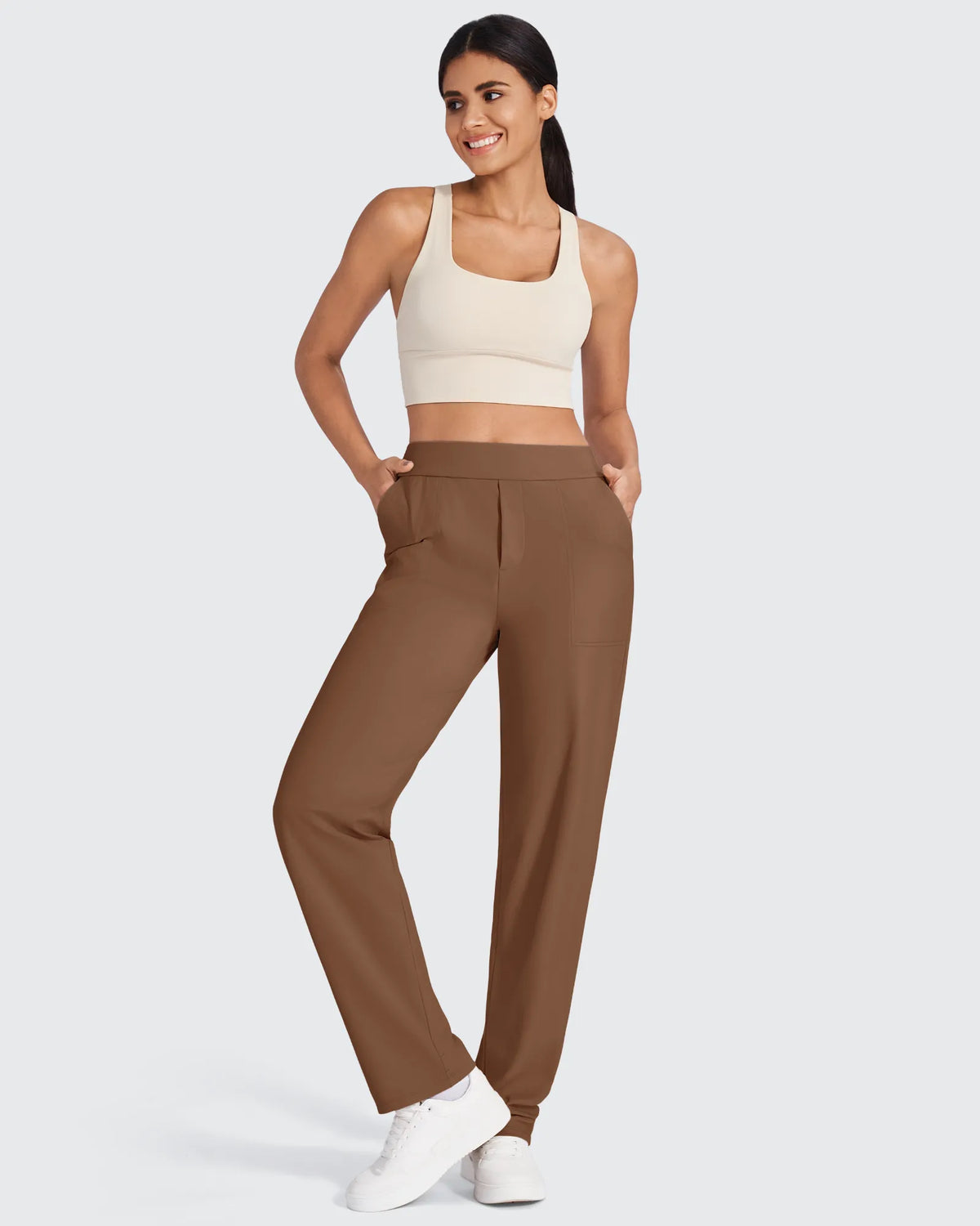 ShiftReady High-Waist Straight Dress Pants - G4Free