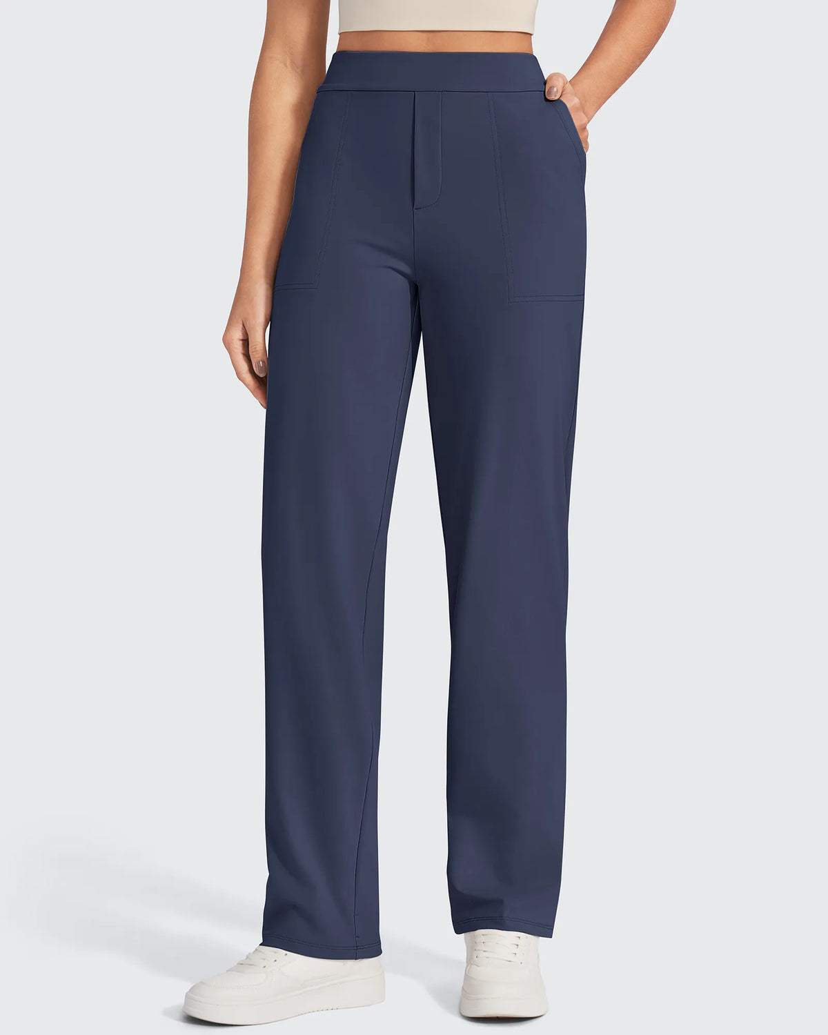ShiftReady High-Waist Straight Dress Pants - G4Free