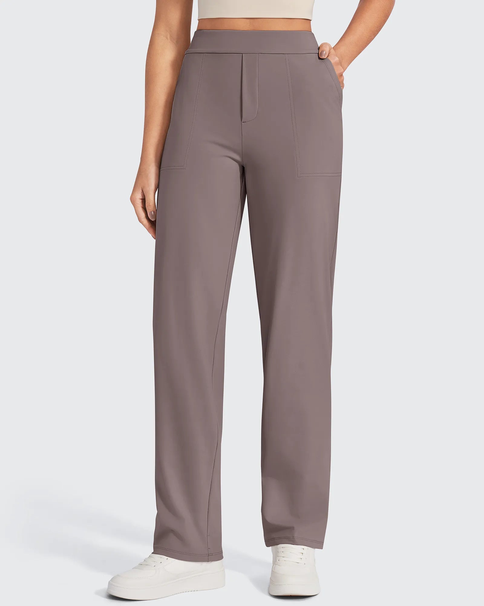 ShiftReady High-Waist Straight Dress Pants - G4Free