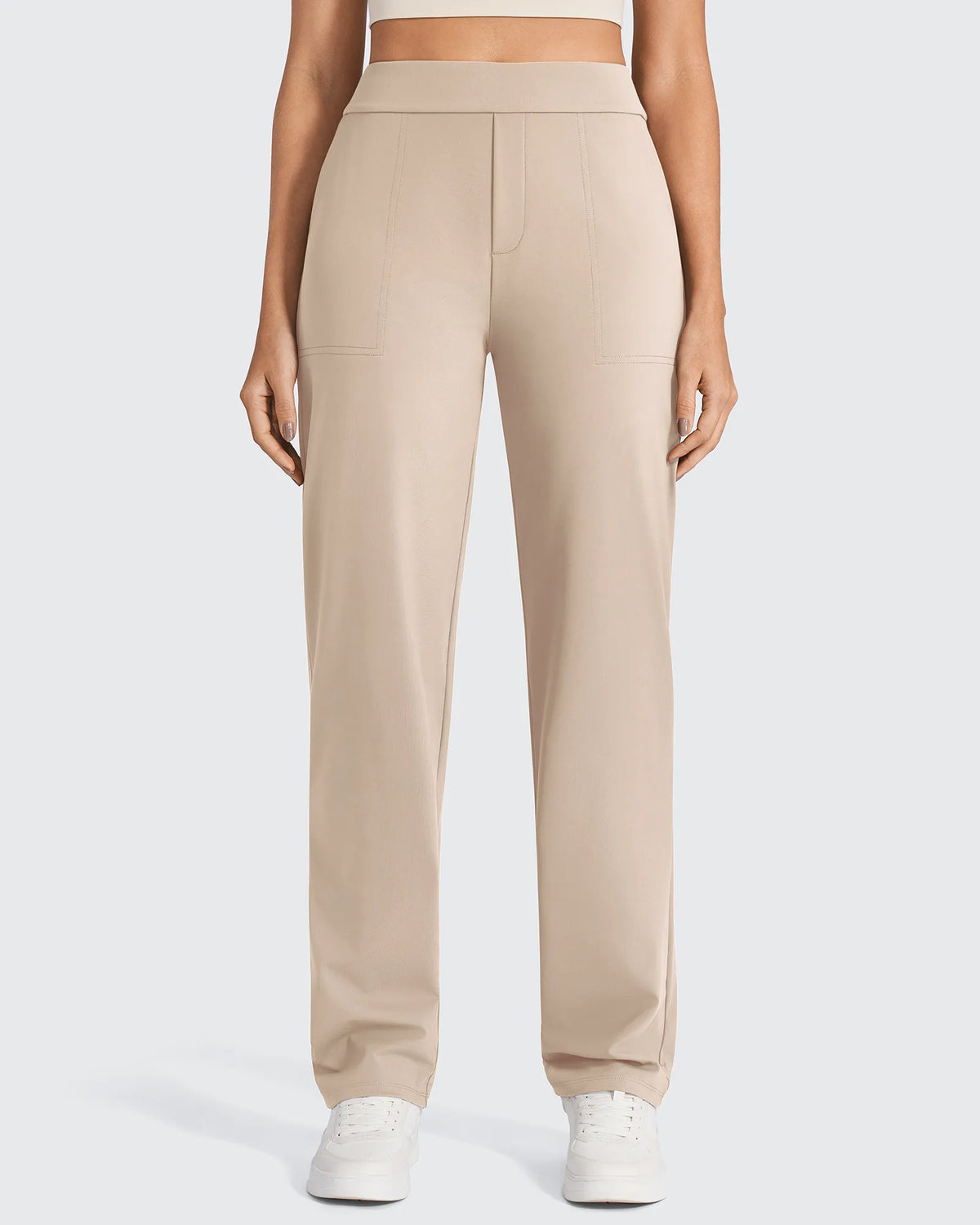 ShiftReady High-Waist Straight Dress Pants - G4Free