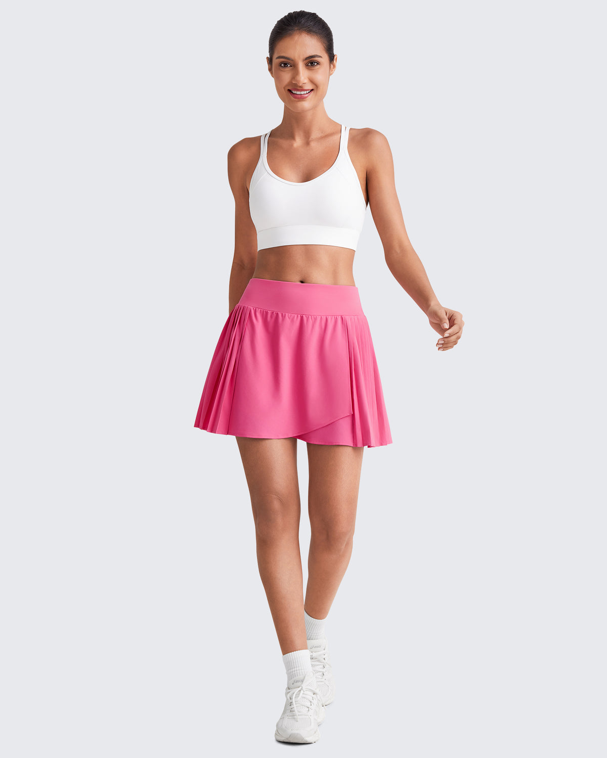 Wrapped  Front Pleated Tennis A Line Skirts - G4Free