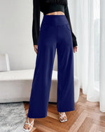 Wide Leg Pants Woman Yoga Pants with Pockets Regular - G4Free