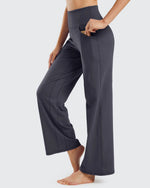 Wide Leg Pants Woman Yoga Pants with Pockets Petite - G4Free
