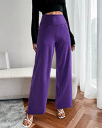 Wide Leg Pants Woman Yoga Pants with Pockets Petite - G4Free