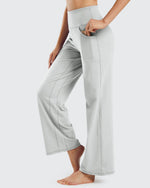 Wide Leg Pants Woman Yoga Pants with Pockets Petite - G4Free