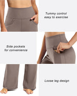 Wide Leg Pants Woman Yoga Pants with Pockets Petite - G4Free