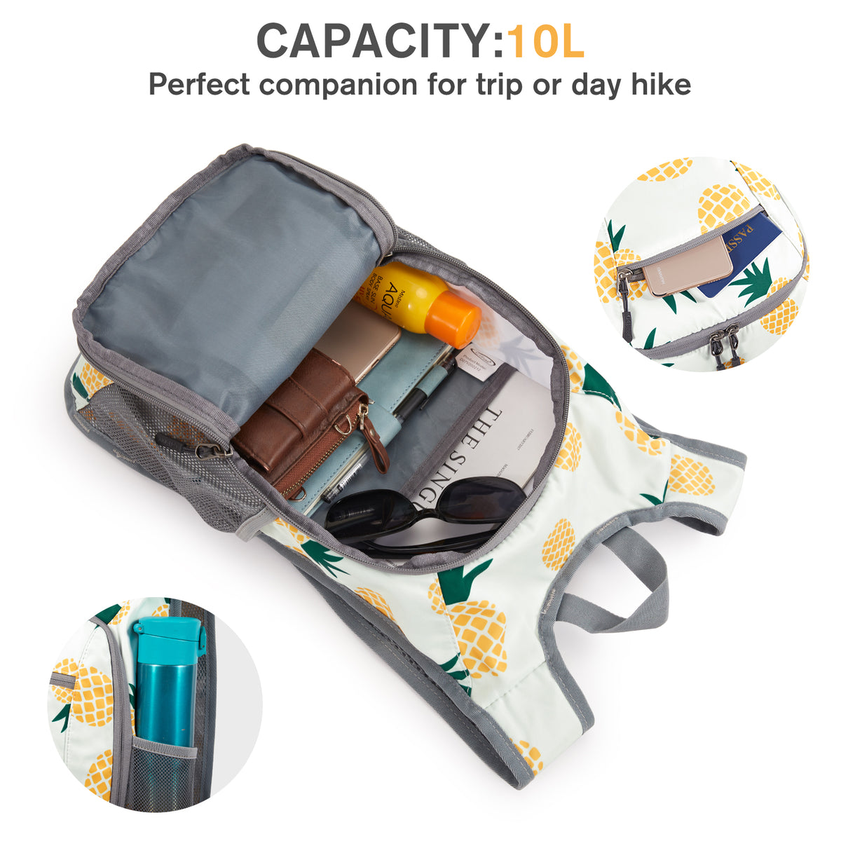 G4Free 10L/15L Lightweight Hiking Backpack - G4Free