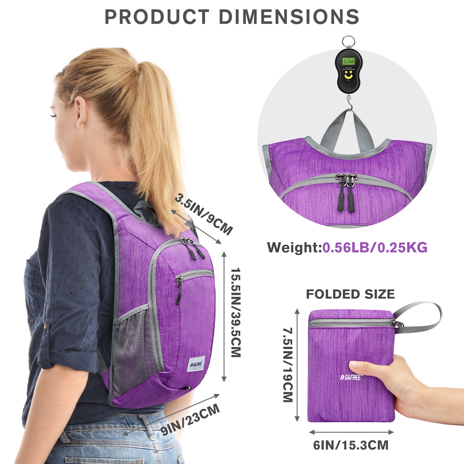 G4Free 10L/15L Lightweight Hiking Backpack - G4Free