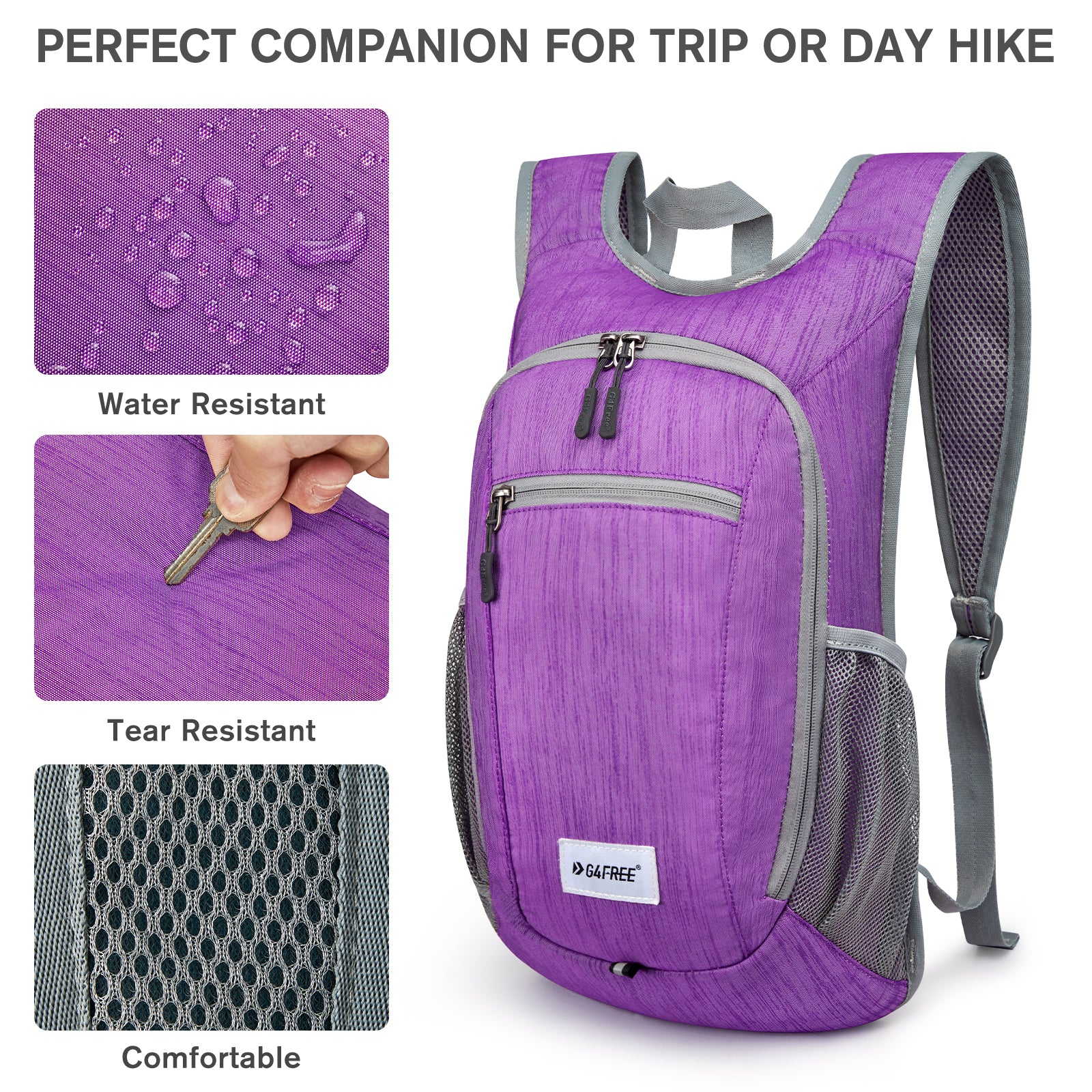 G4Free 10L/15L Lightweight Hiking Backpack - G4Free