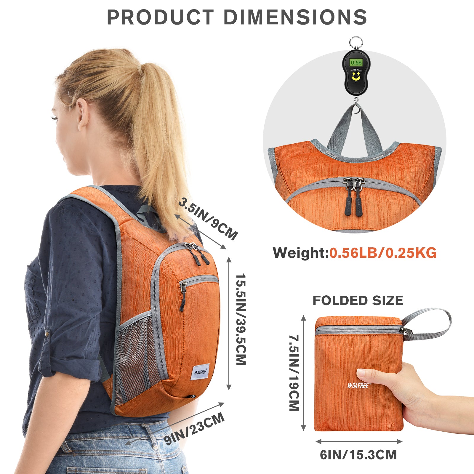 G4Free 10L/15L Lightweight Hiking Backpack - G4Free