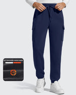 Flurrylux Men's Cotton Fleece-Lined  Drawstring Cargo Pants