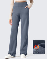 EverGoing Fleece Lined High-Waisted Dressy Pants - G4Free