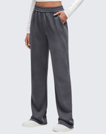 Smoofit Elastic-Waist Wide Leg Sweatpants Petite - G4Free
