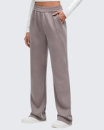 Smoofit Elastic-Waist Wide Leg Sweatpants Petite - G4Free