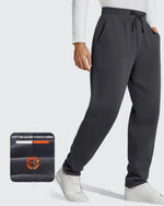 Flurrylux Men's Fleece-Lined Drawstring Cotton Straight Leg Pants