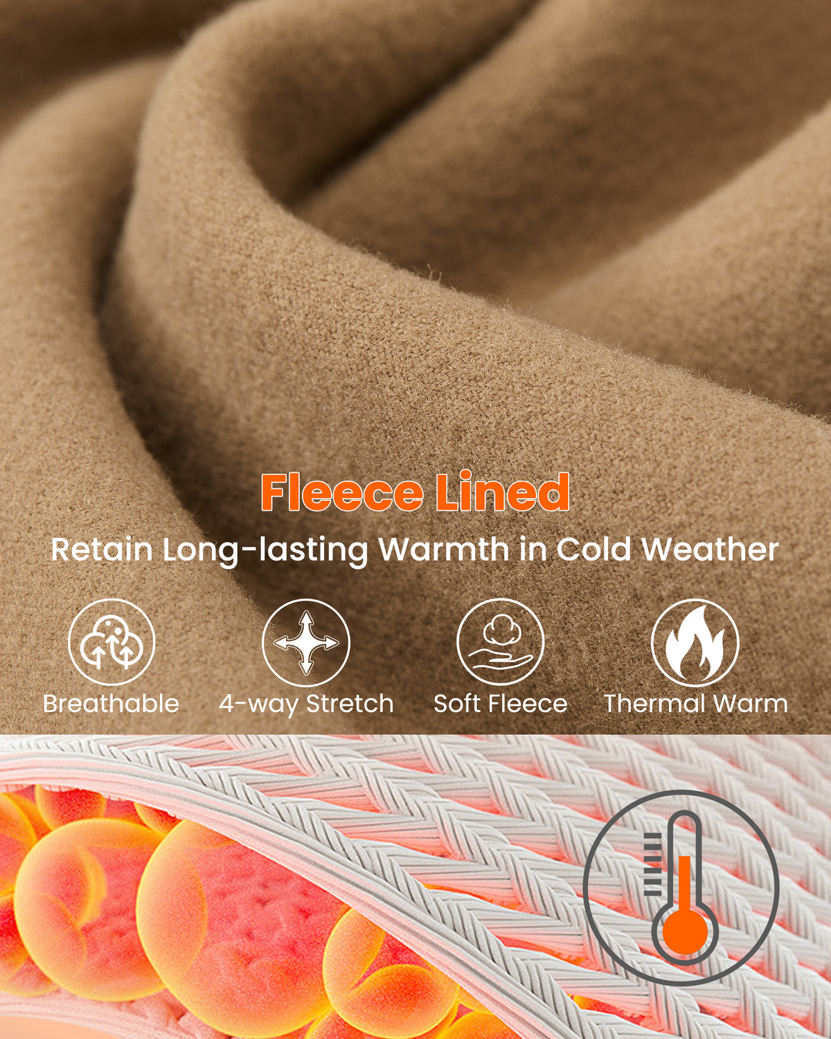Fleece Lined High-Waist Work Flare Pants - G4Free