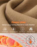 Fleece Lined High-Waist Work Flare Pants - G4Free
