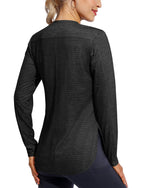 G4Free Activewear Quick Dry Scoop Neck UV Long Sleeve Workout Tops