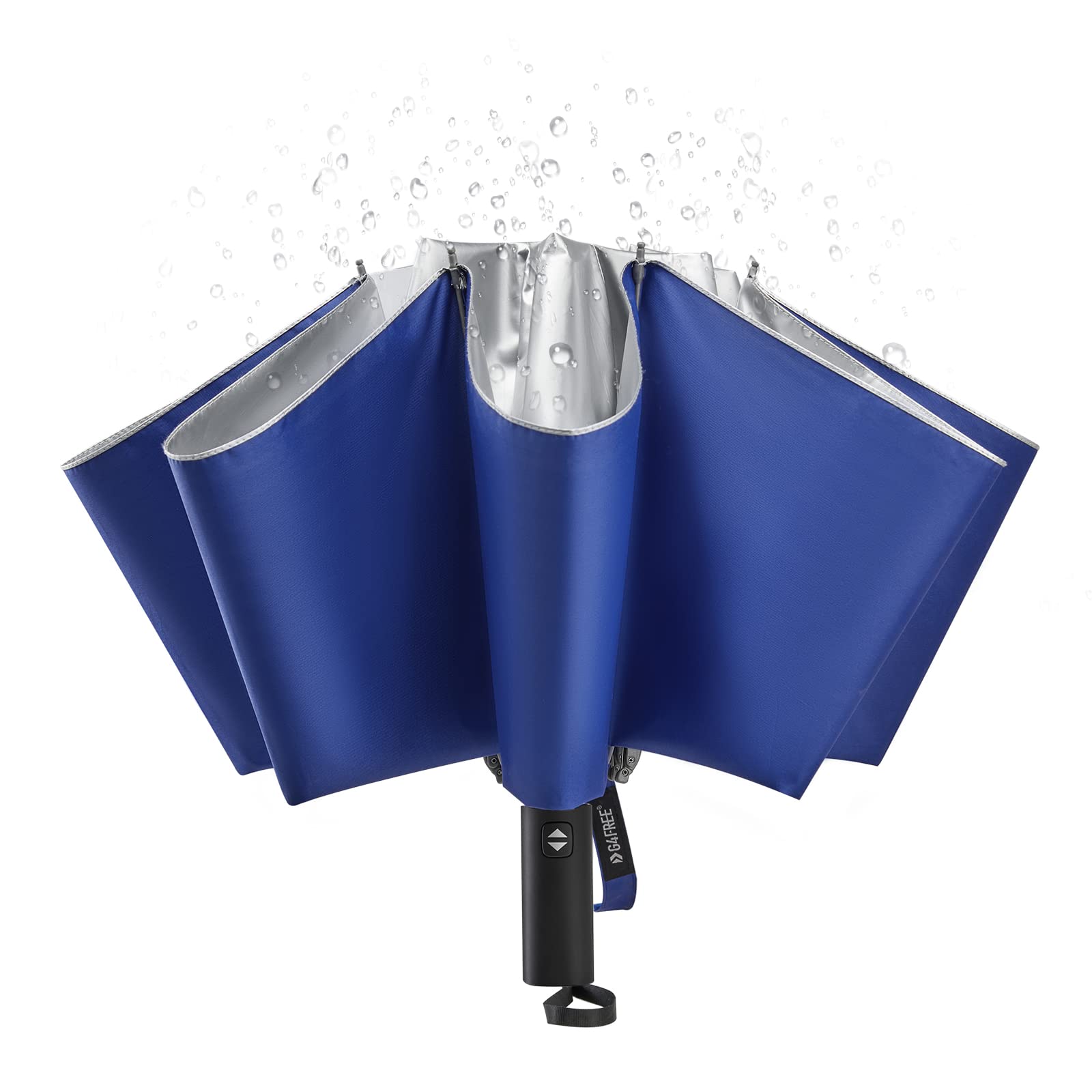 G4Free G4Free UPF 50+ UV Protection 54 Inch Large Reverse Travel Umbrella