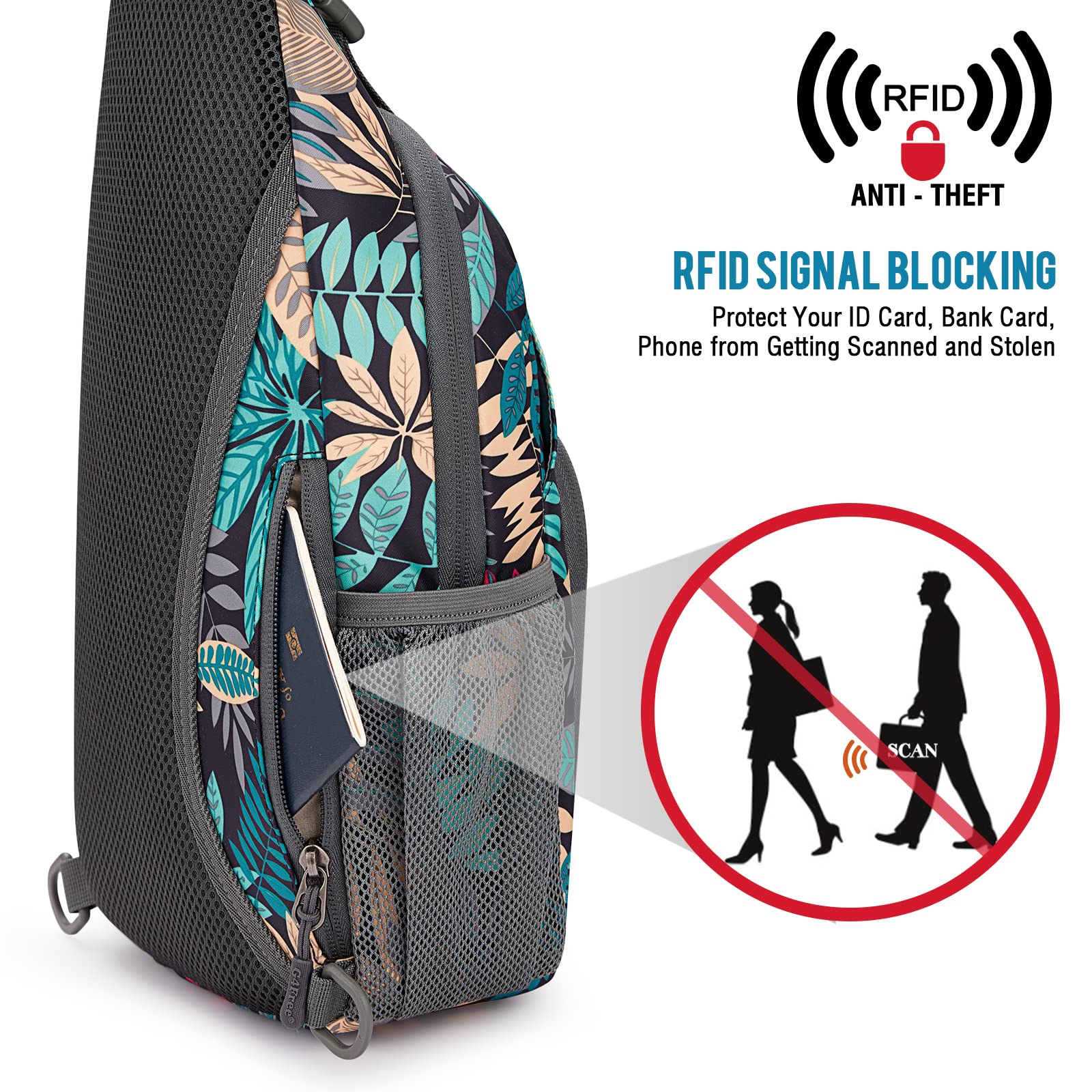 G4Free G4Free Sling Bags Men Shoulder Backpack Small Cross Body Chest Sling Backpack