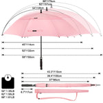 G4Free G4Free Automatic Open Golf Umbrella Double Canopy Vented Stick Umbrellas