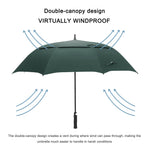 G4Free G4Free Automatic Open Golf Umbrella Double Canopy Vented Stick Umbrellas