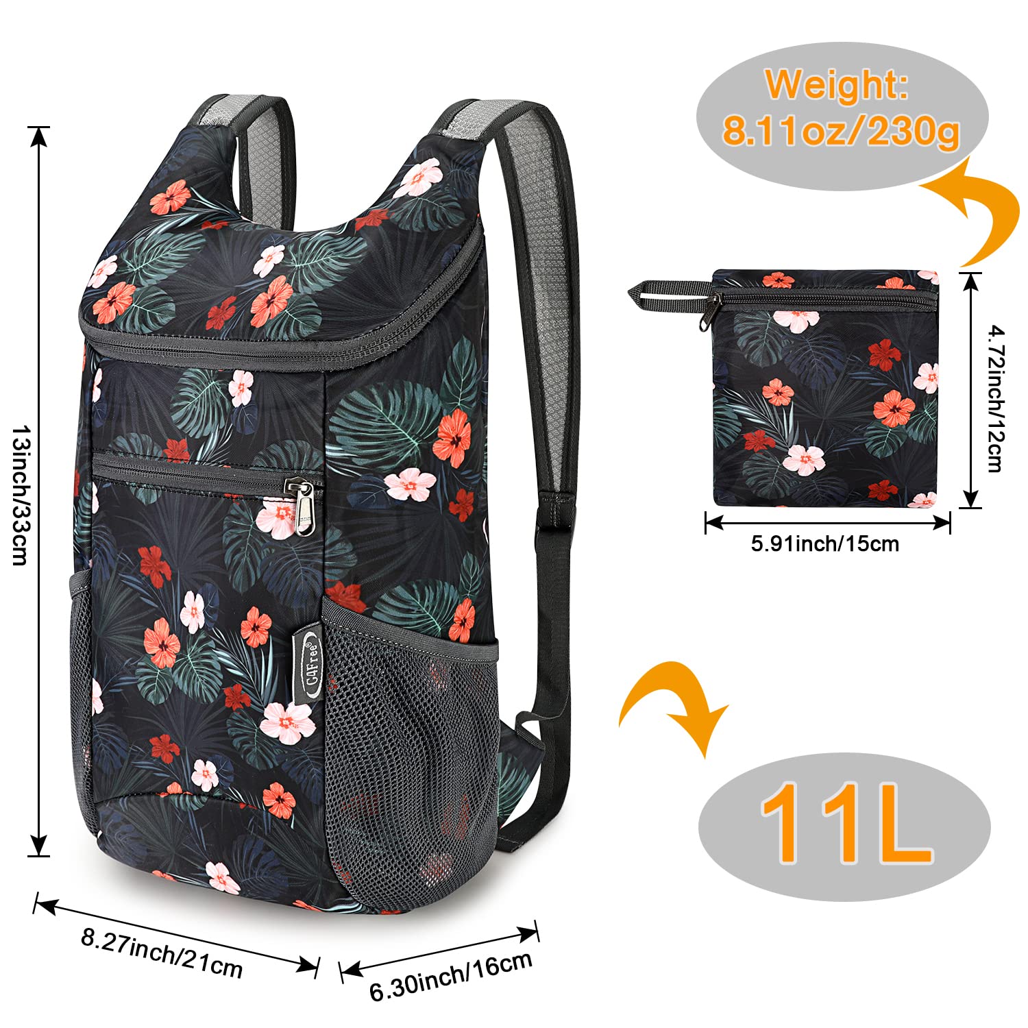 G4Free G4Free 11L Lightweight Hiking Backpack for Men And Women