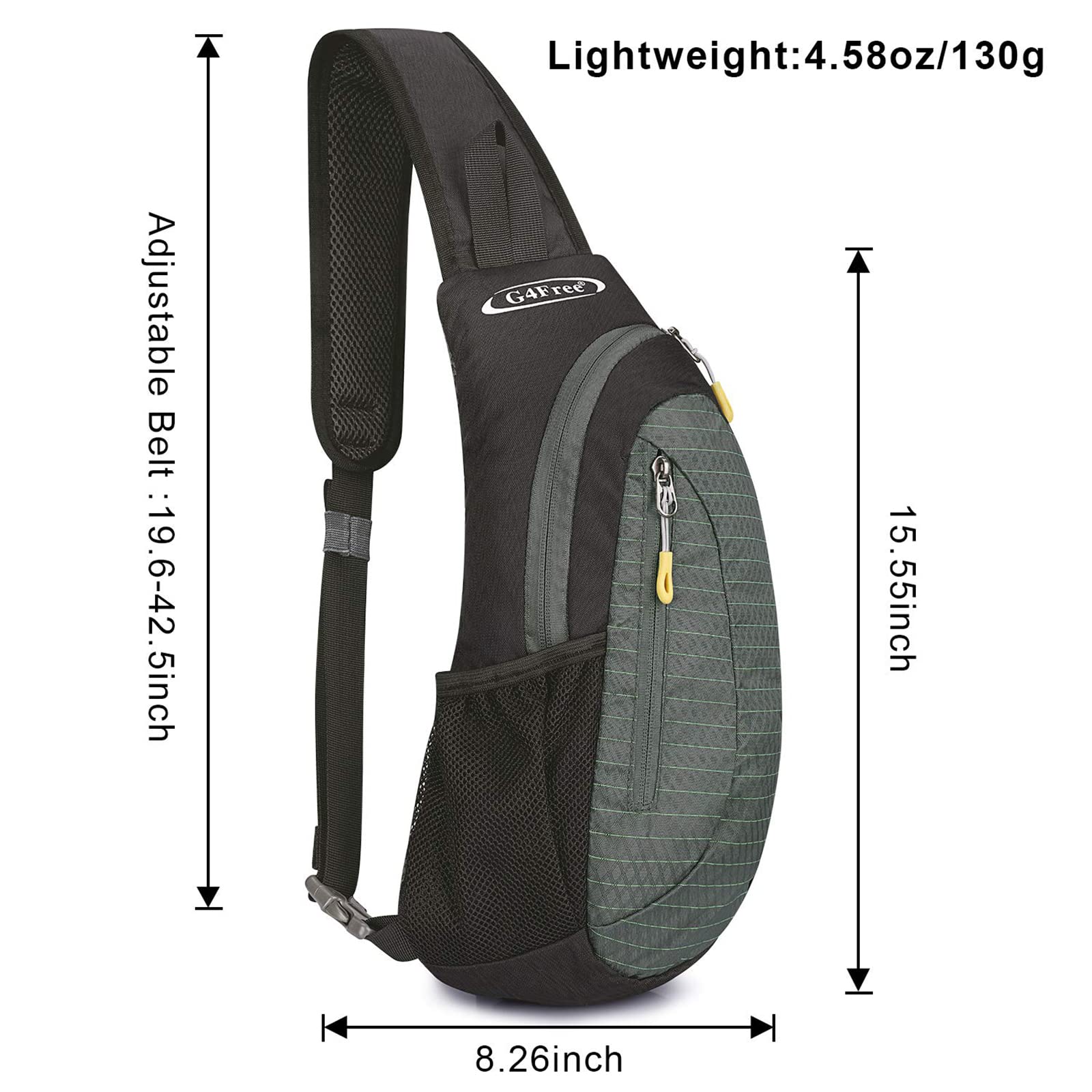 G4Free G4Free Sling Bags Men Shoulder Backpack Small Cross Body Chest Sling Backpack