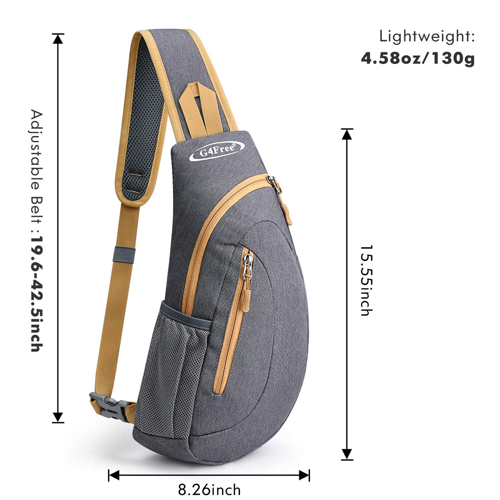 G4Free G4Free Sling Bags Men Shoulder Backpack Small Cross Body Chest Sling Backpack