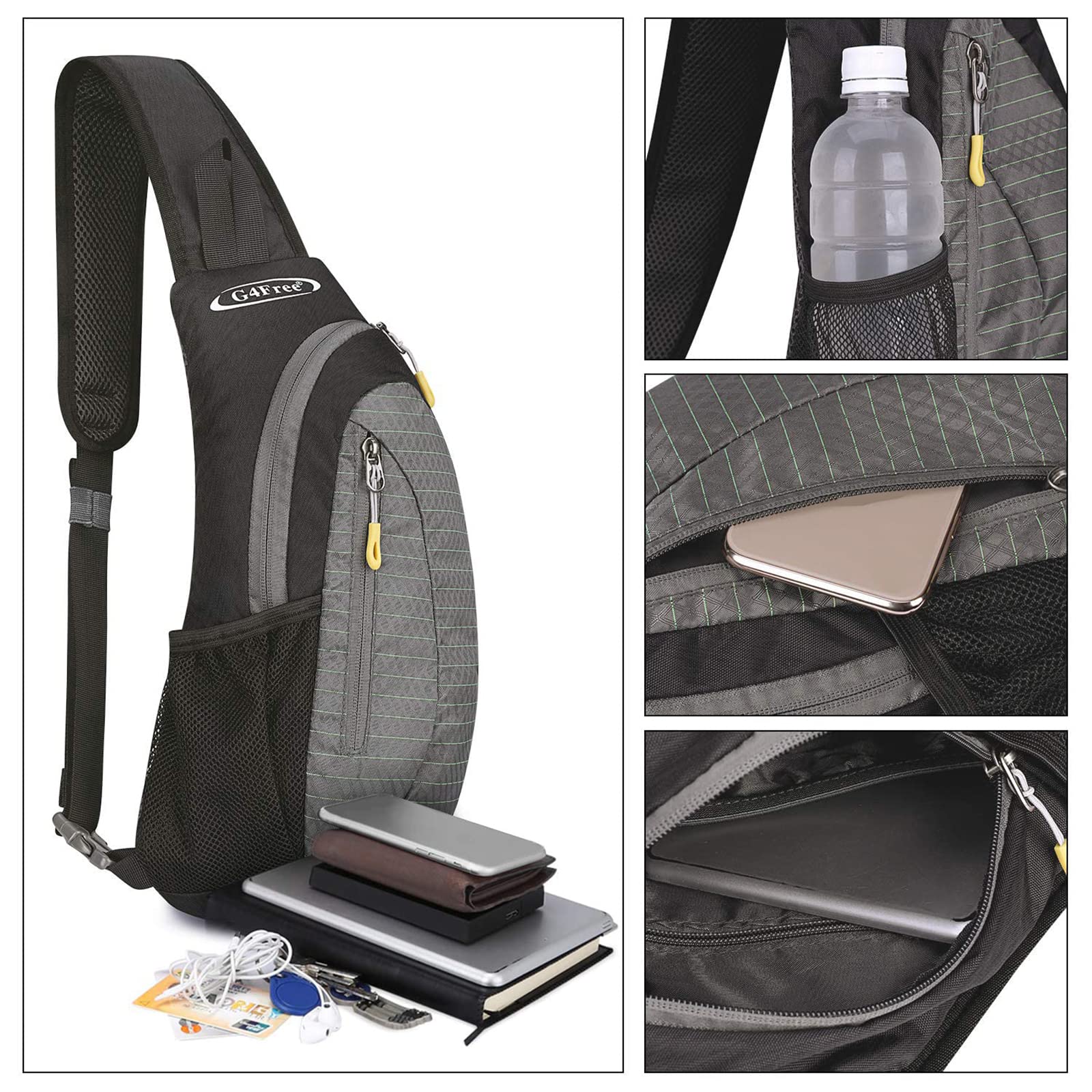 G4Free G4Free Sling Bags Men Shoulder Backpack Small Cross Body Chest Sling Backpack