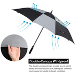 G4Free G4Free Square Windproof Auto Open Stick Umbrella